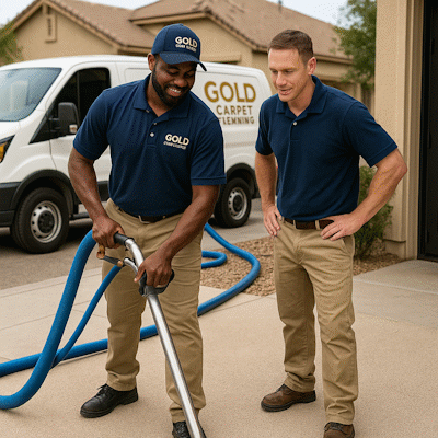 Professional carpet cleaning team working in North Mountain Phoenix